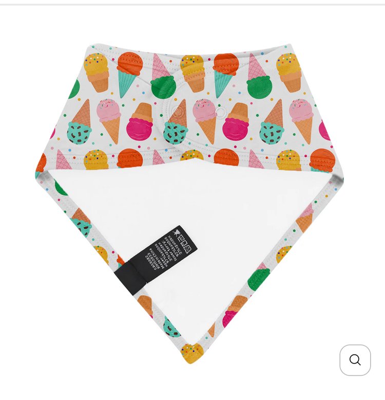 My First Ice Cream Cone Bib – Soft Bamboo Bib For Babies & Toddlers