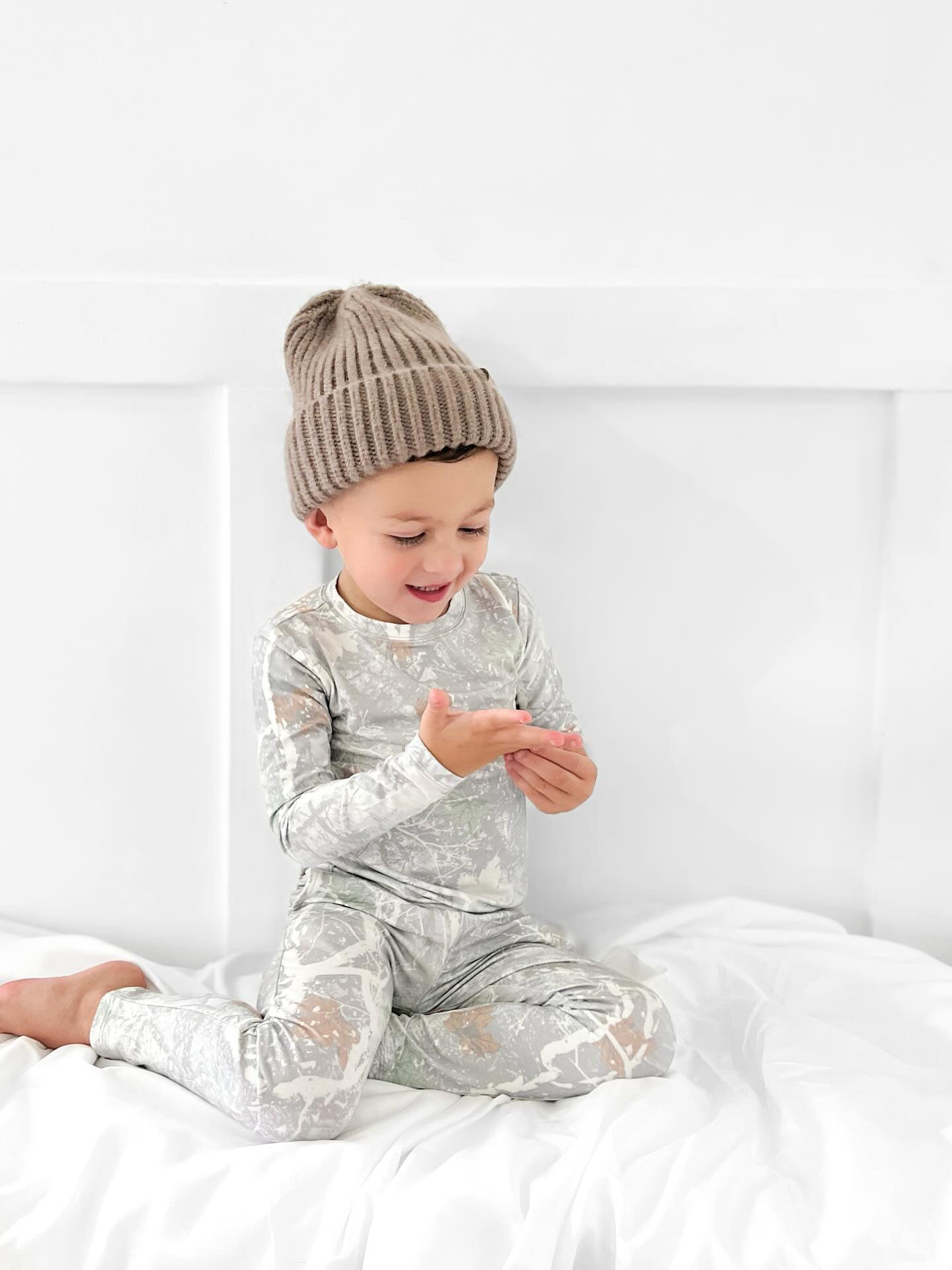 Snow Camo Bamboo Two-piece Set