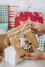 Snow Leopard Ornament