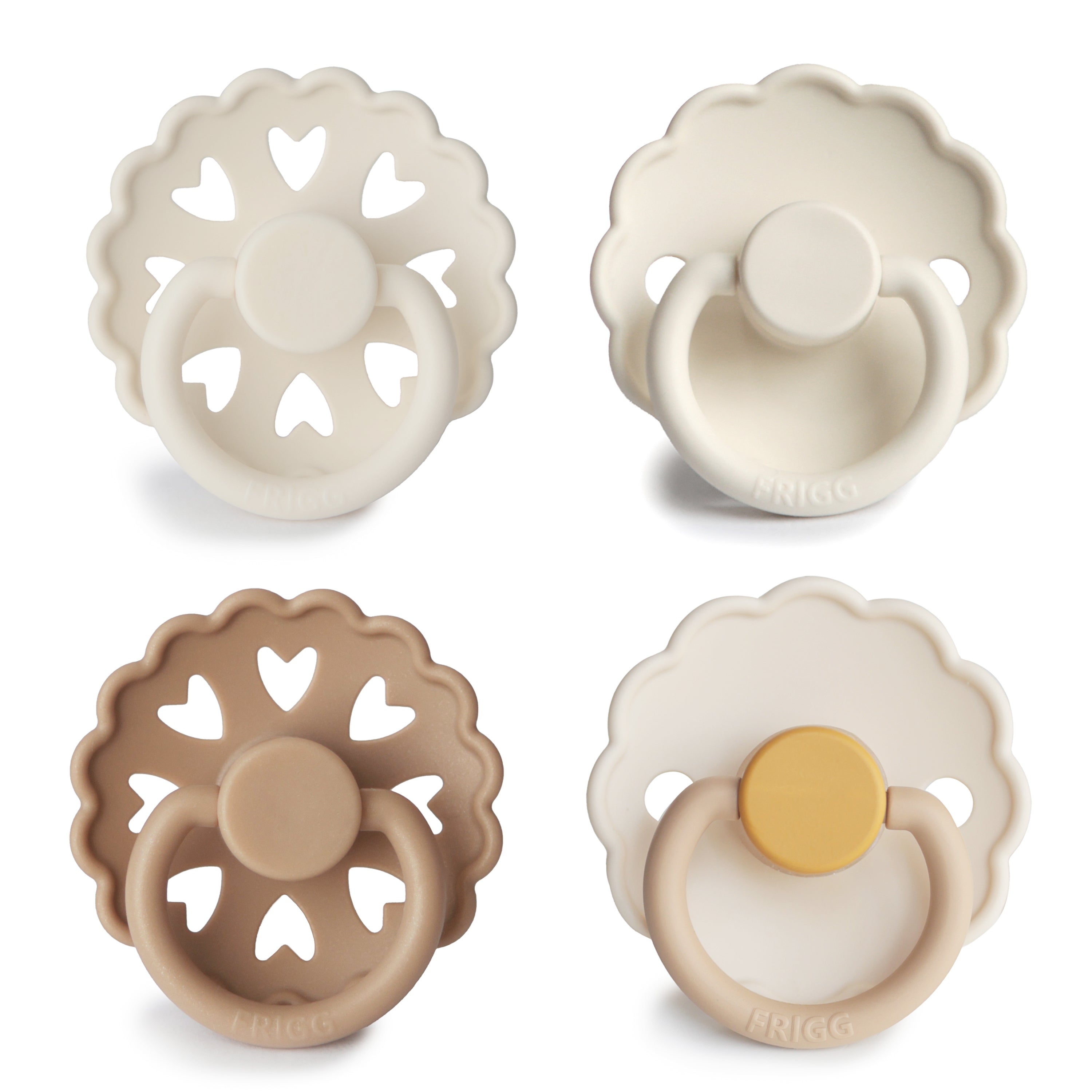 Frigg Silicone Snowflake Dream Pacifier 4-pack