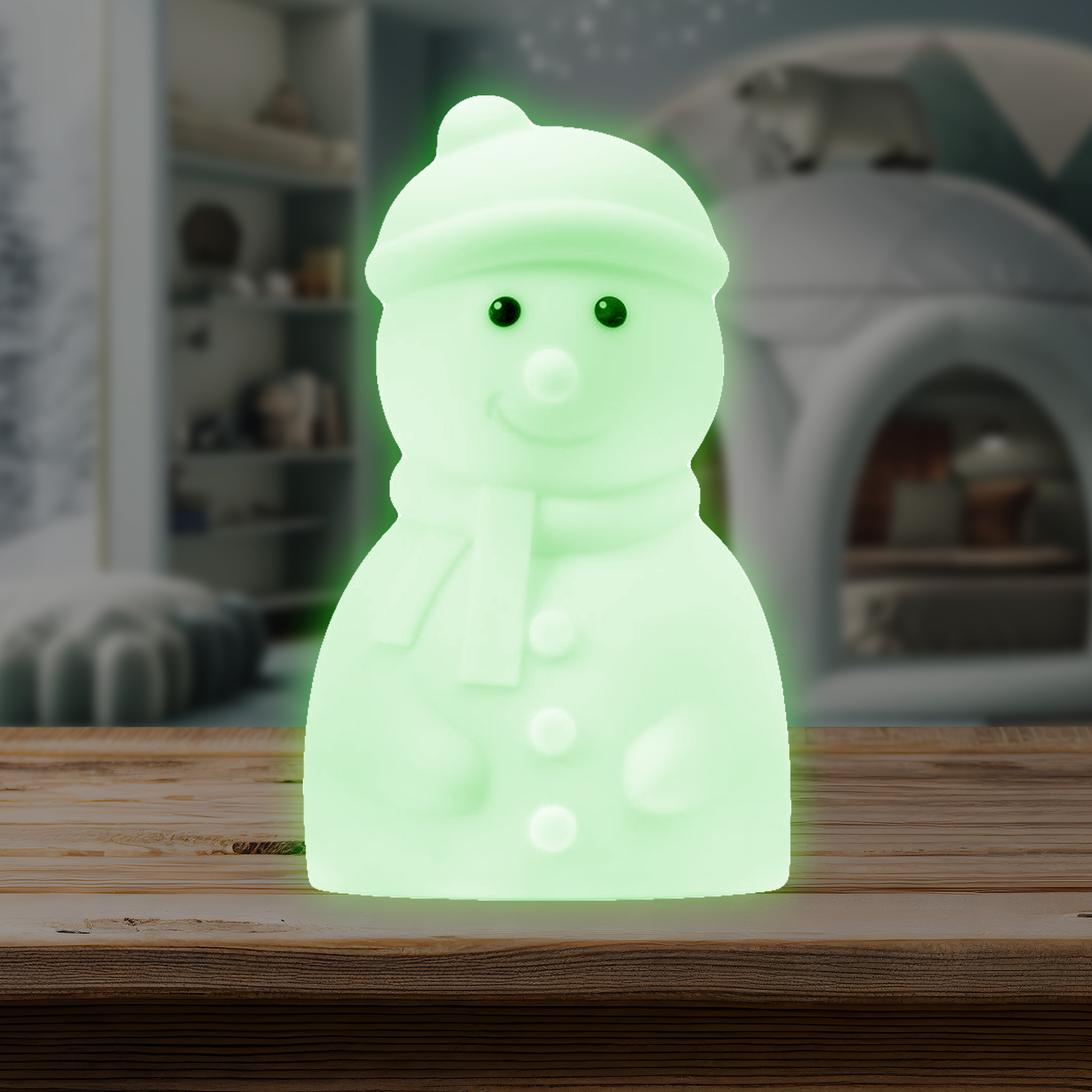Lumipets® Stanley The Snowman- Children's Touch Night Light Junior