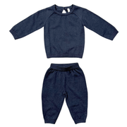 Soft Knit Baby Set In Nightfall Blue