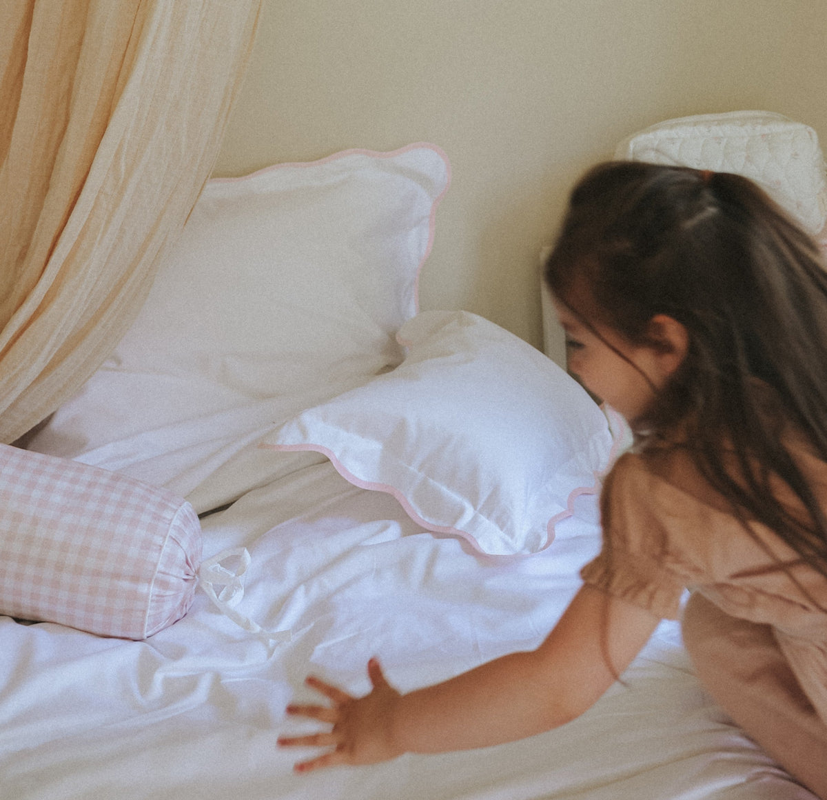 Soft Wave Toddler Pillow - Pink
