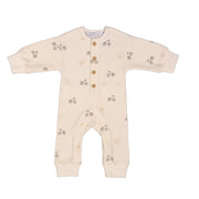Sok | Baby Boys Ivory Cotton Vintage Bike Print Romper