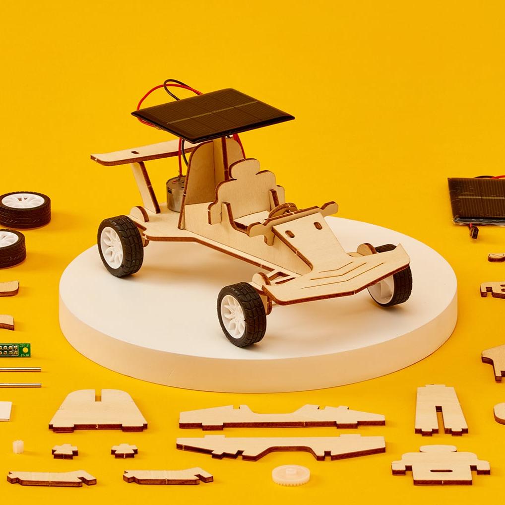 Solar Race Car Diy Kit, Educational Stem Toy