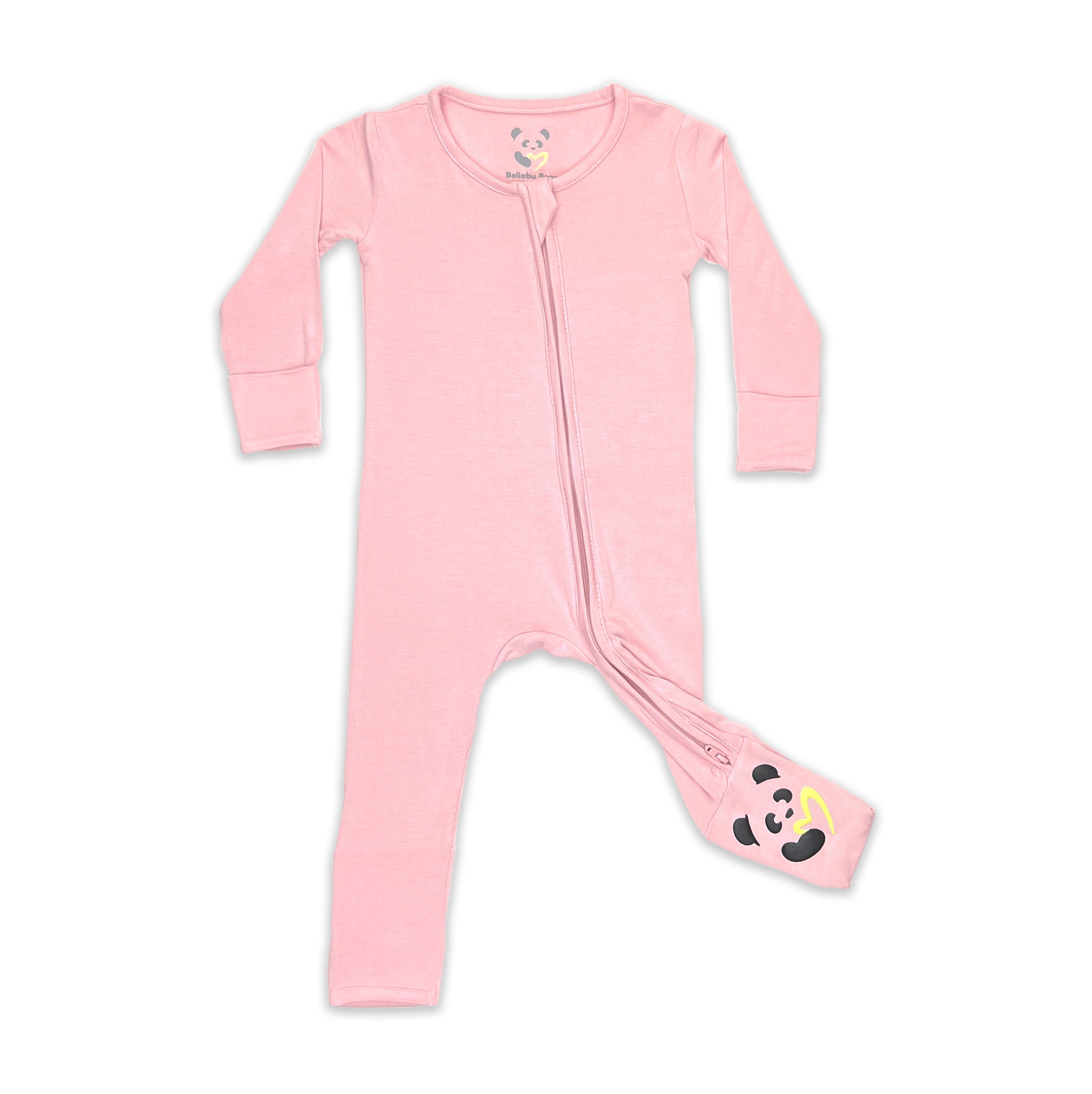 Dusty Rose Bamboo Convertible Footie