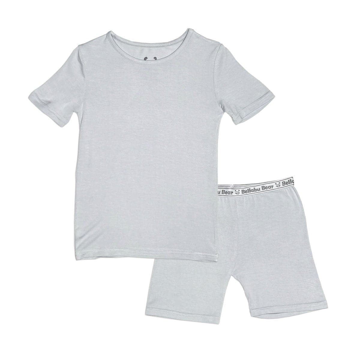 Cloud Grey Bamboo Kids Pajama Short Set