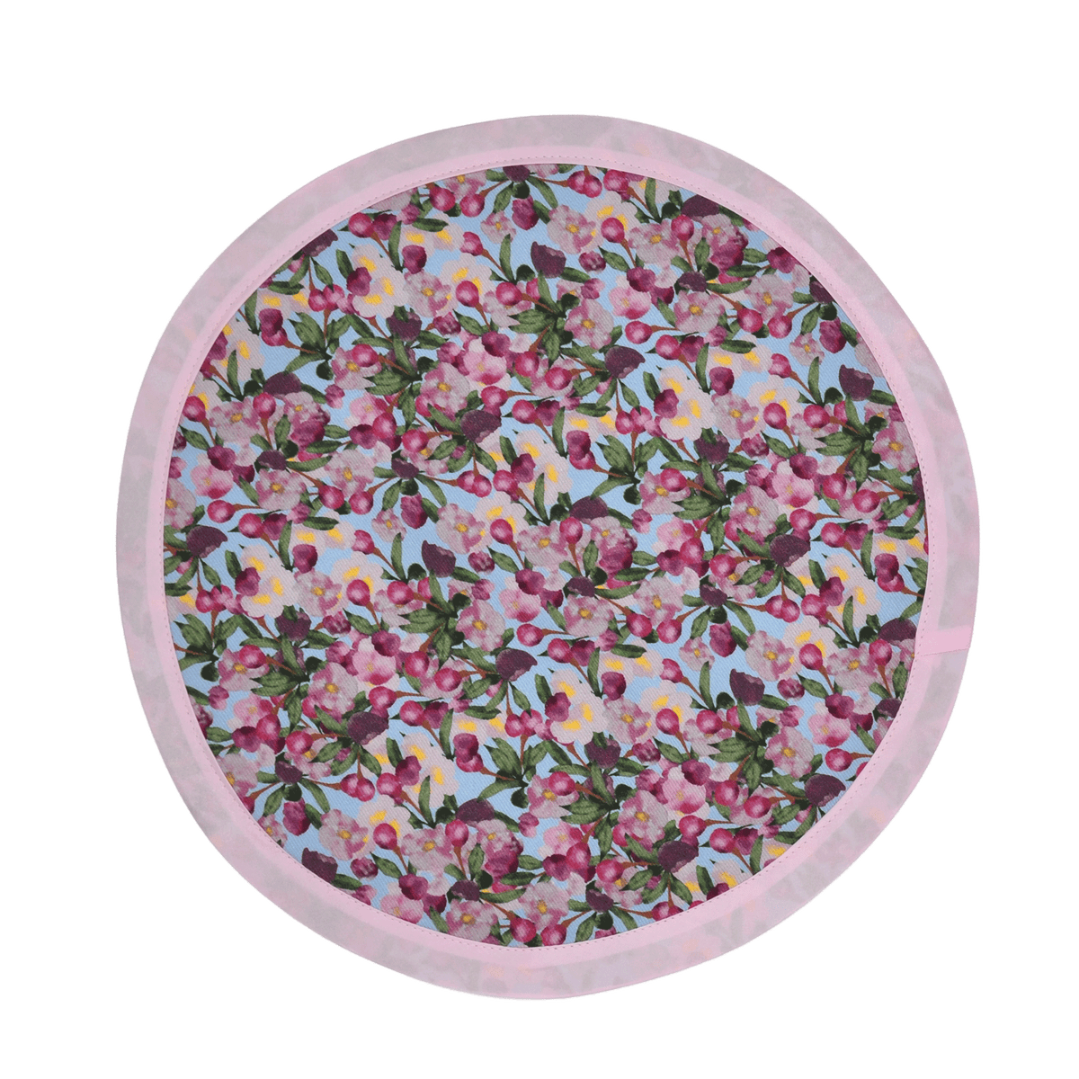 6 Round Placemats Romance Is Dead Blue/pink