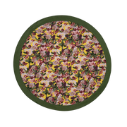 6 Round Placemats Romance Is Dead Yellow/green