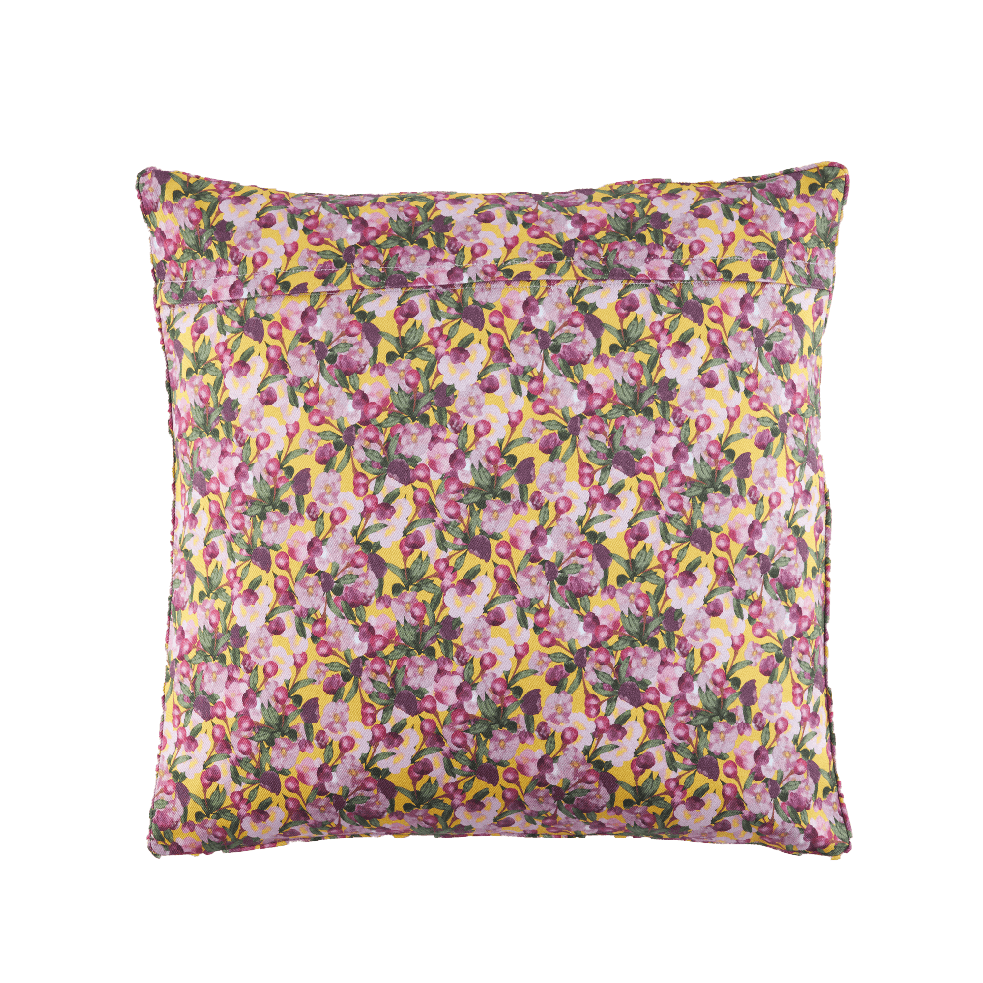 Square Pillow Cover Romance Is Dead Yellow