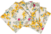 6 Organic Linen Napkins In Saint Valentine