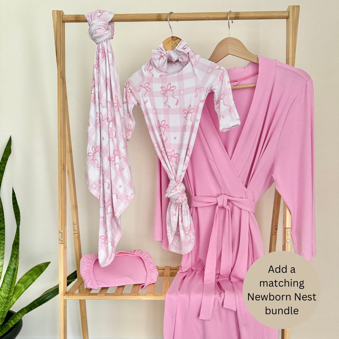 Mommy Robe - Solid Pink
