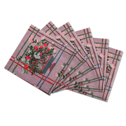 6 Napkins La Vie En Rose Offcut Version