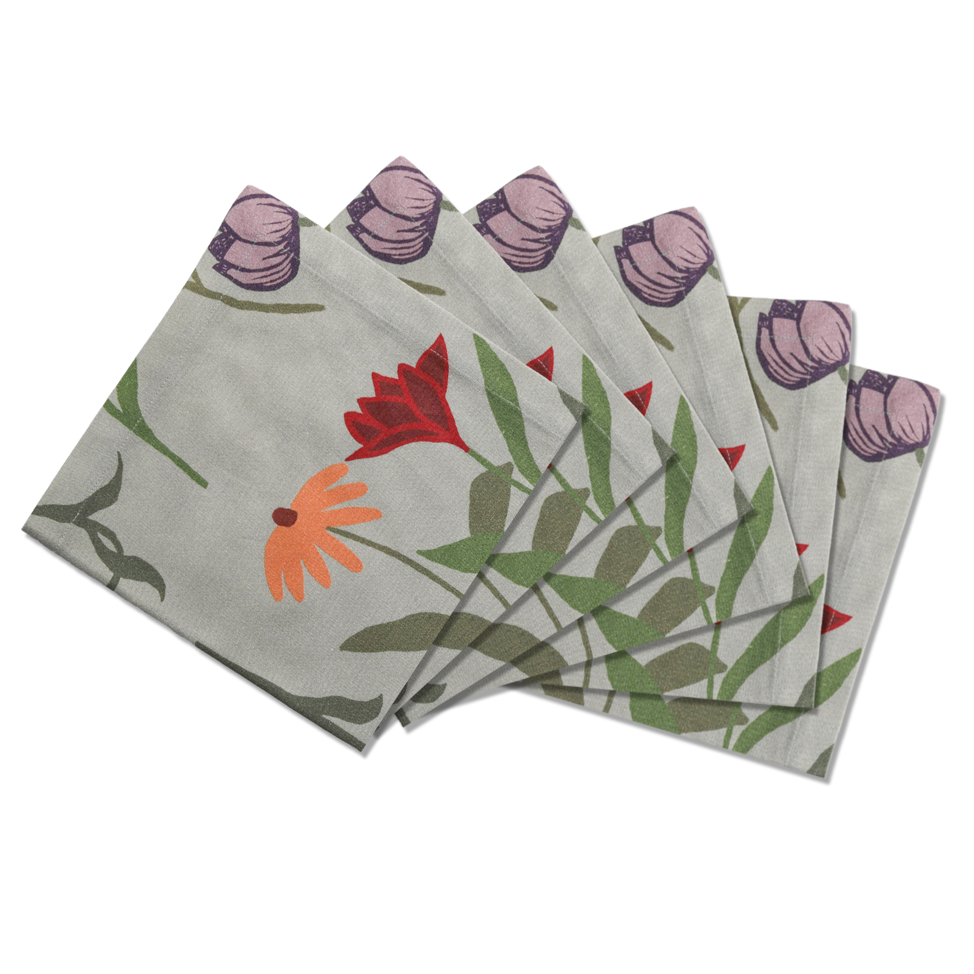 6 Napkins Picnic On The Meadow Offcut Version