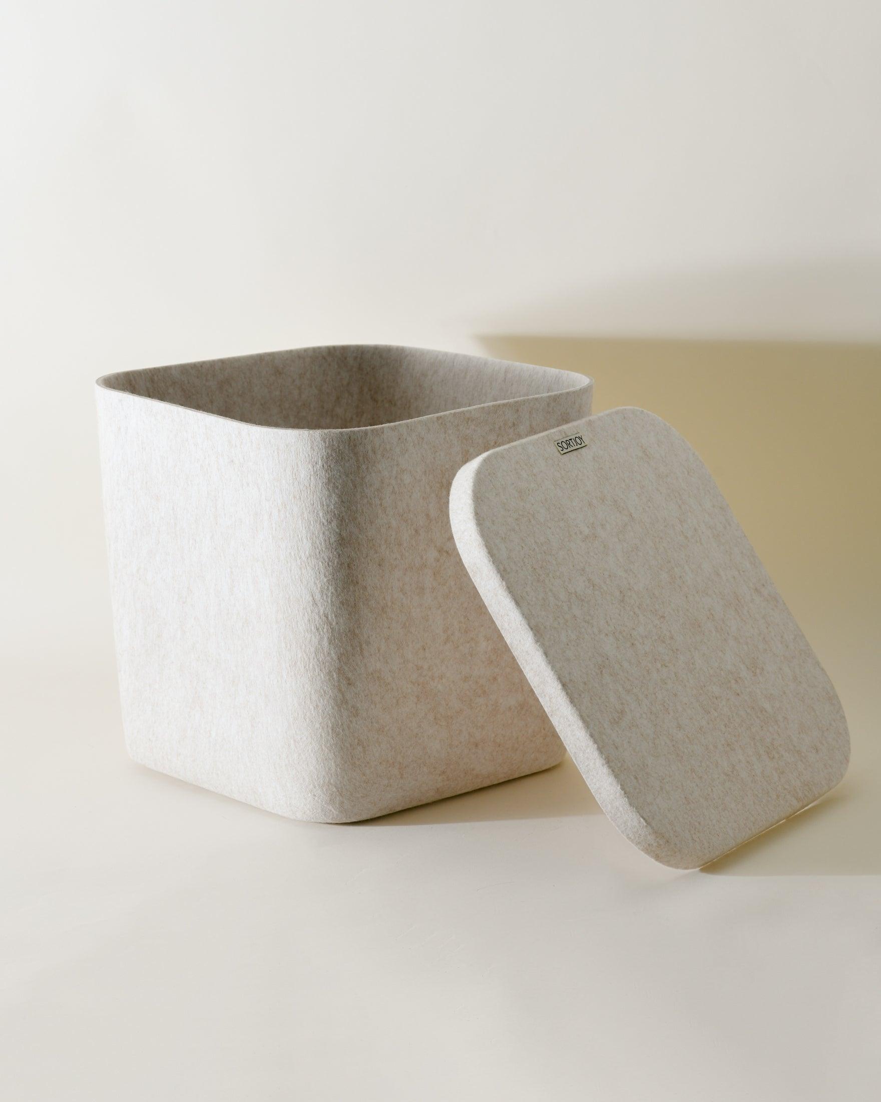 The Sculpted Bin - Original With Lid | Set Of 3