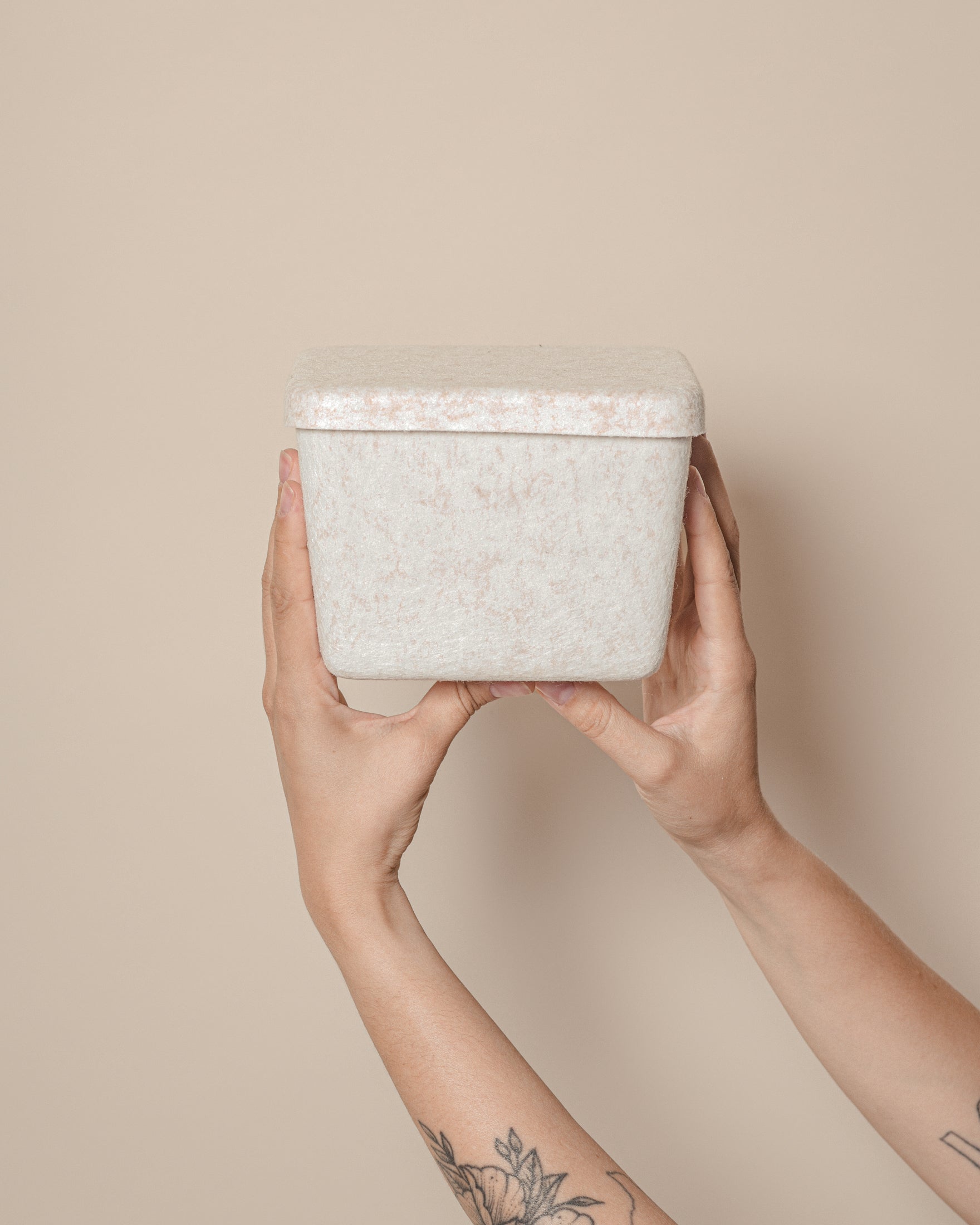 The Sculpted Bin - Petite With Lid | Set Of 3