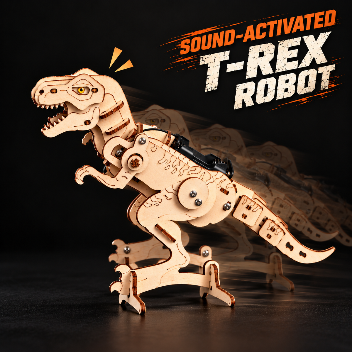 T-Rex Robot STEM Kit — Build a Walking Dinosaur