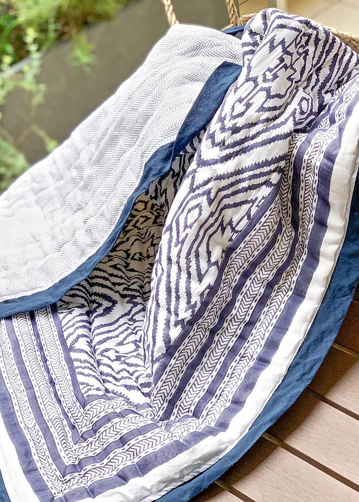 Southside Blue Cotton Quilt