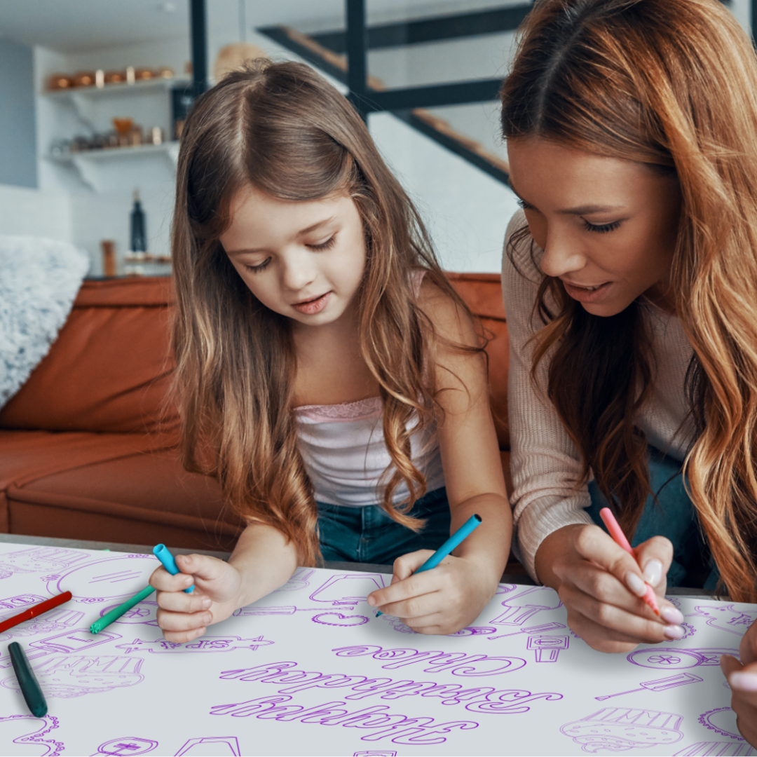 Spa Party Coloring Tablecloth