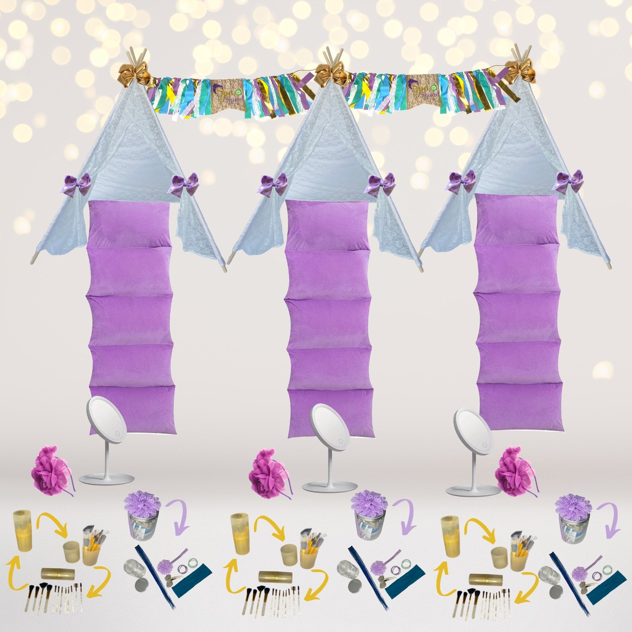 Kids Spa Party Sleepover Box, Kids Birthday Spa Decorations
