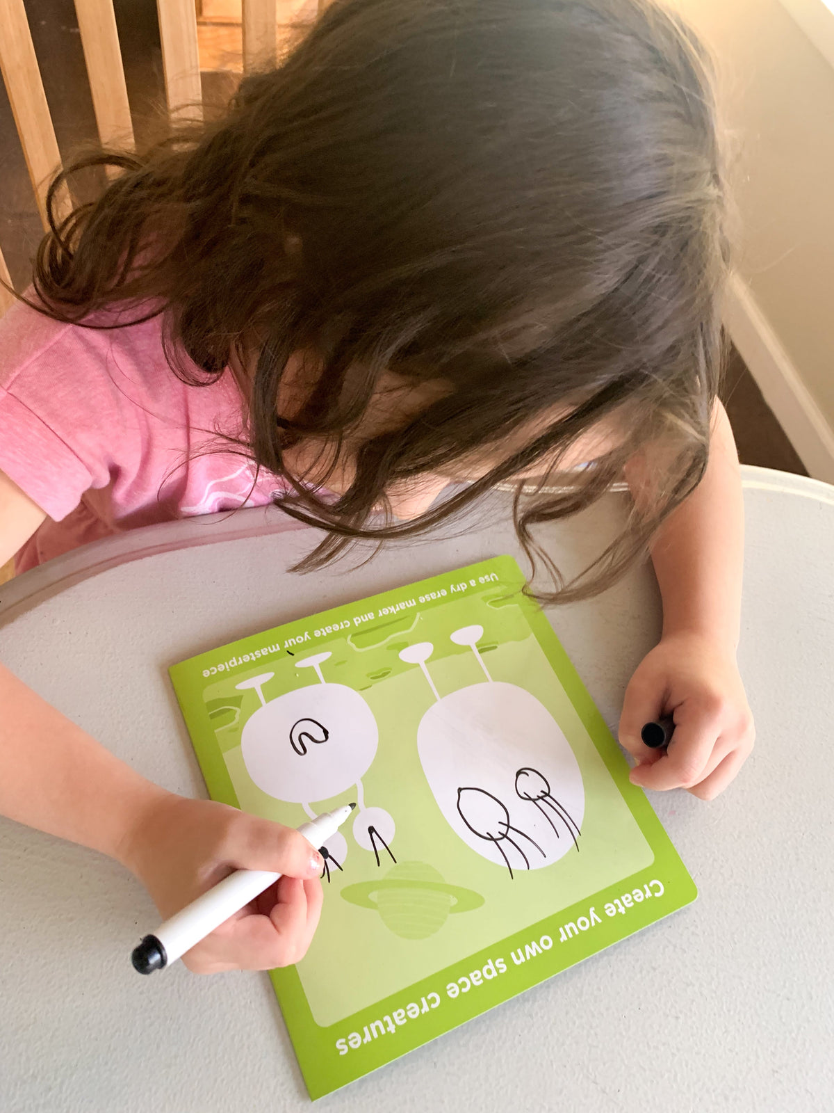 Avi's Adventures In Space Reusable Sticker Book + Marker Set (ages 3+)