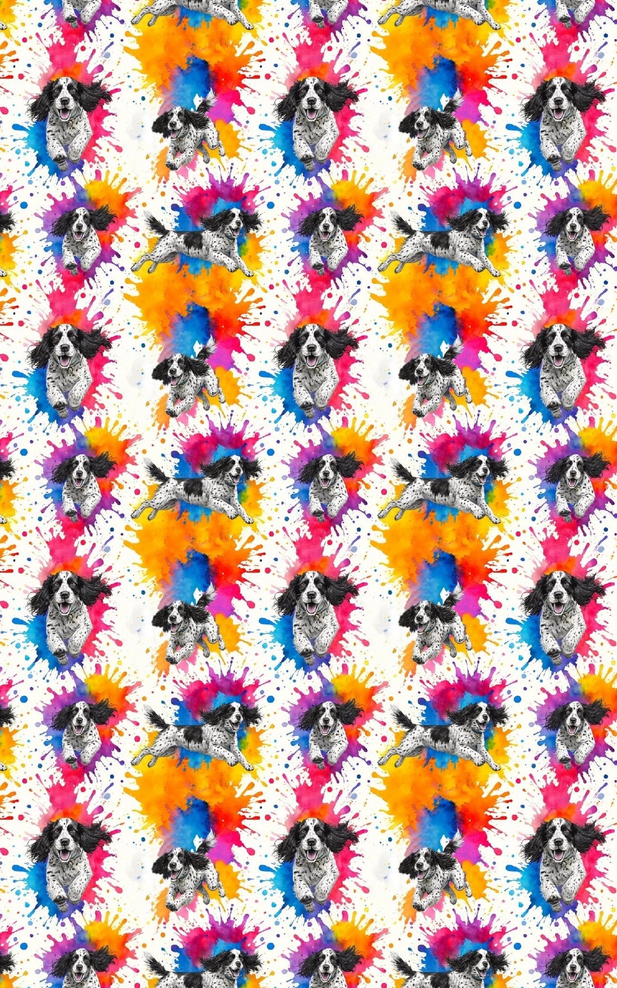 Spaniel Splash Wrapping Paper