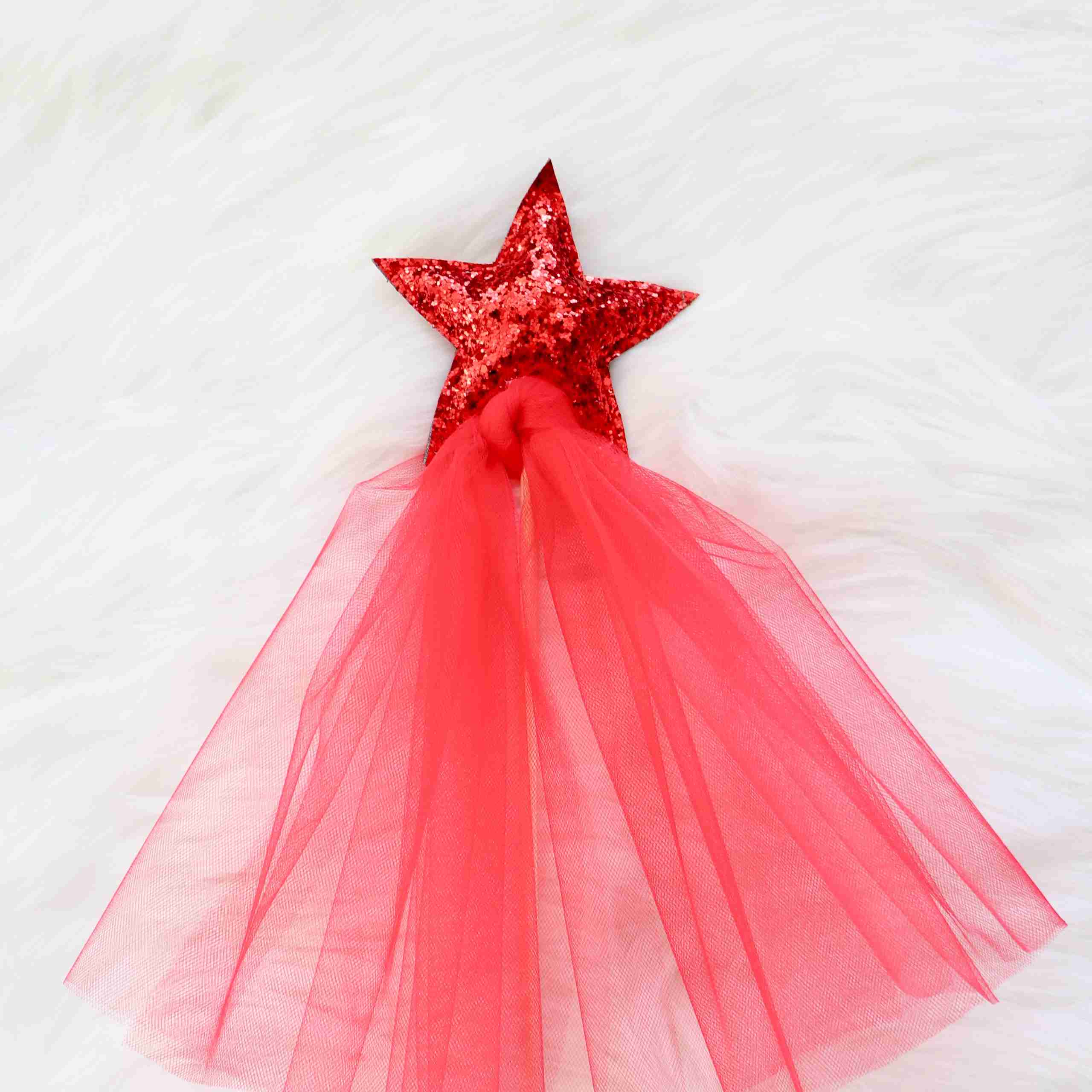 Sparkle Magic Wand - Red/red