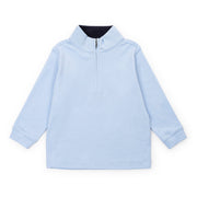 Spencer Quarter Zip Pullover - Light Blue