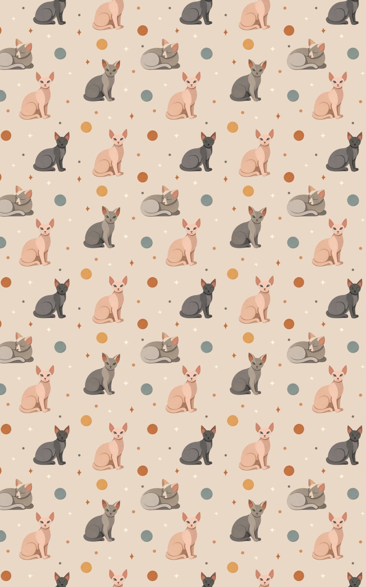 Sphynx Geometry Wrapping Paper