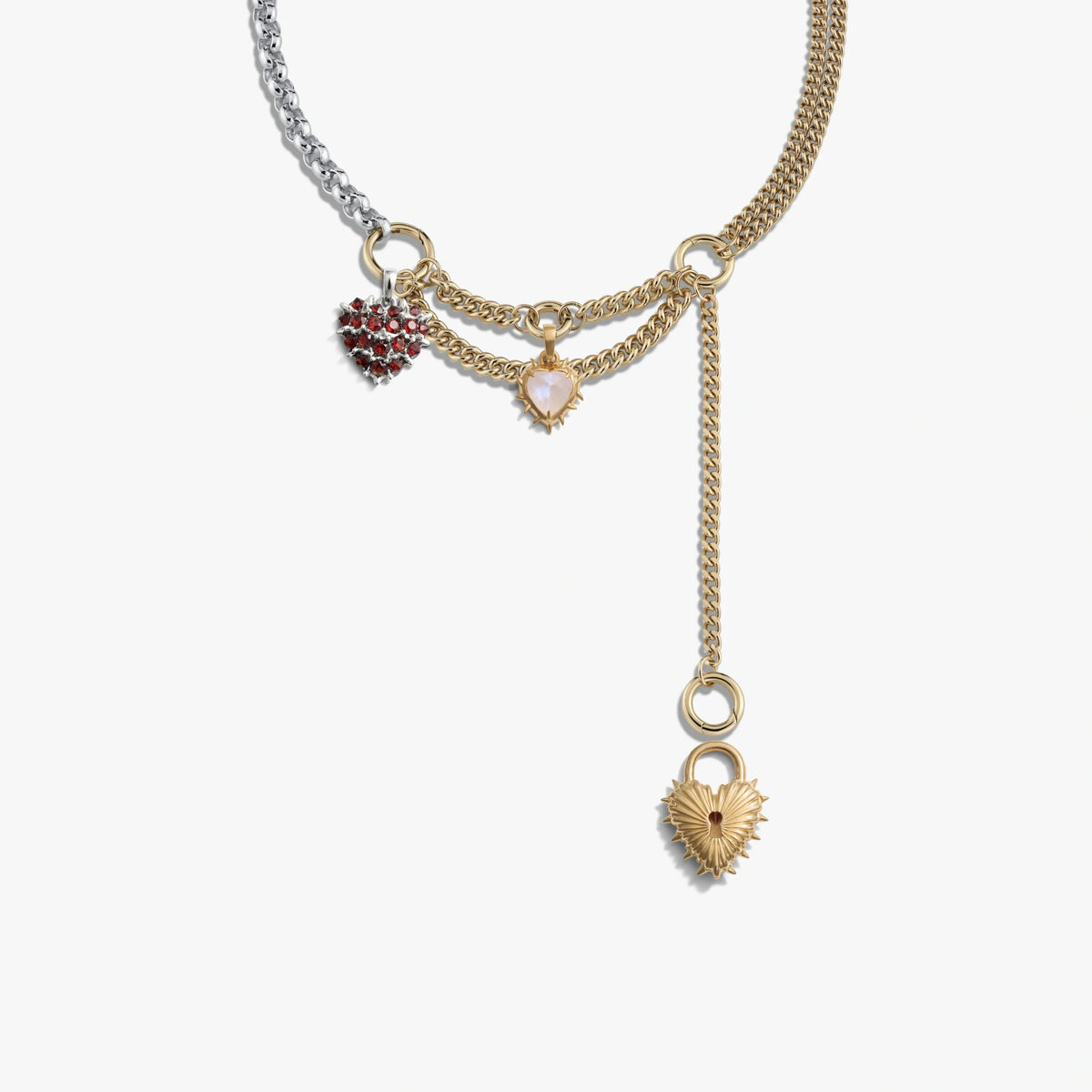 Asymmetrical Charm Necklace
