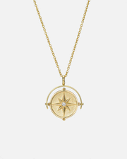 Spinner Compass Medallion Necklace