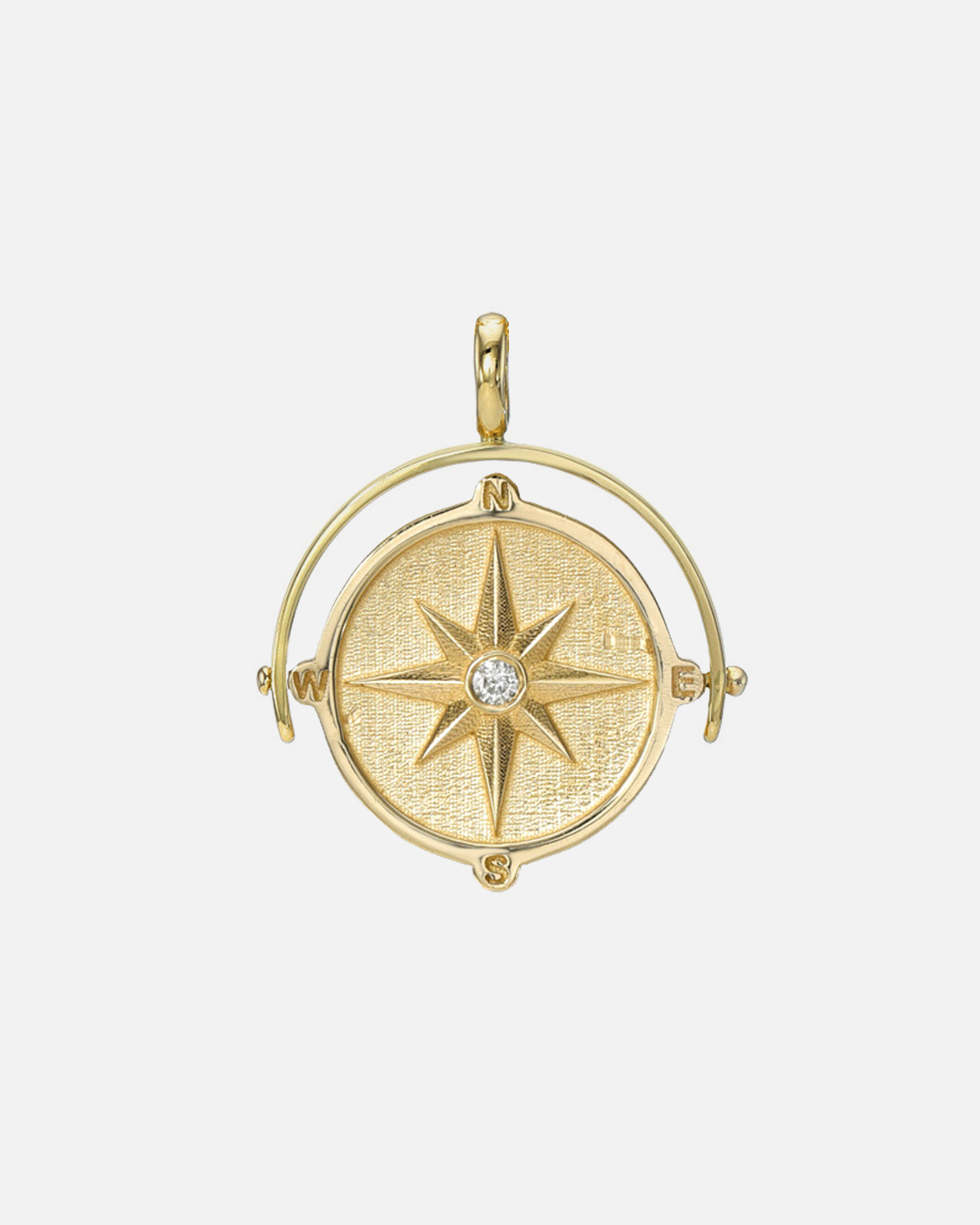 Spinner Compass Medallion Pendant