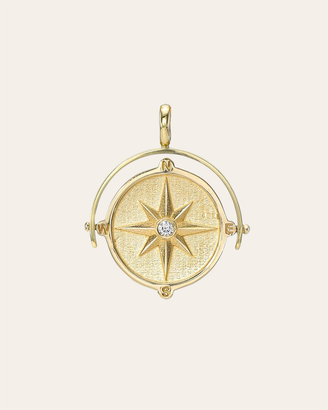 Spinner Compass Medallion Pendant