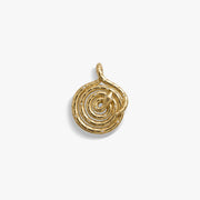 Sapphire Spiral Snake Coin