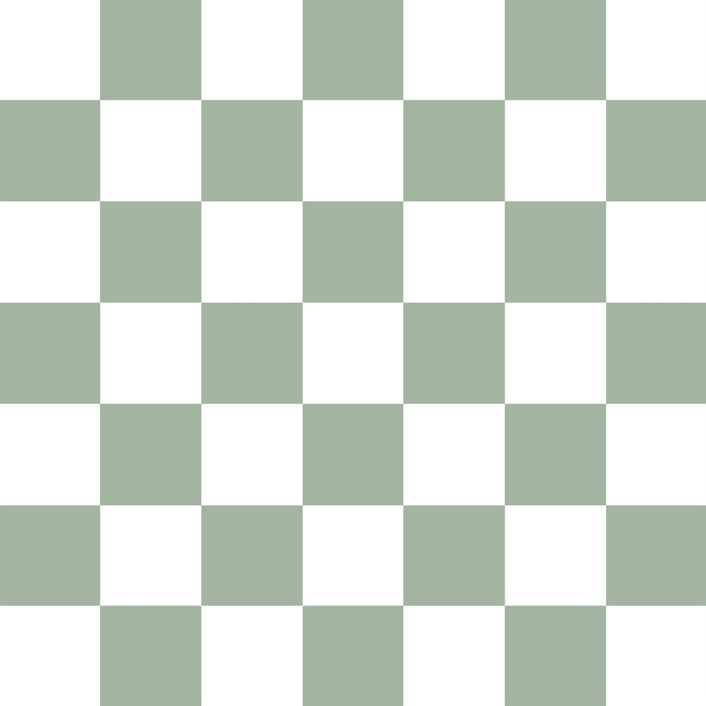 Sage Checkerboard Splash Mat - A Waterproof Catch-all For Highchair Spills And More!