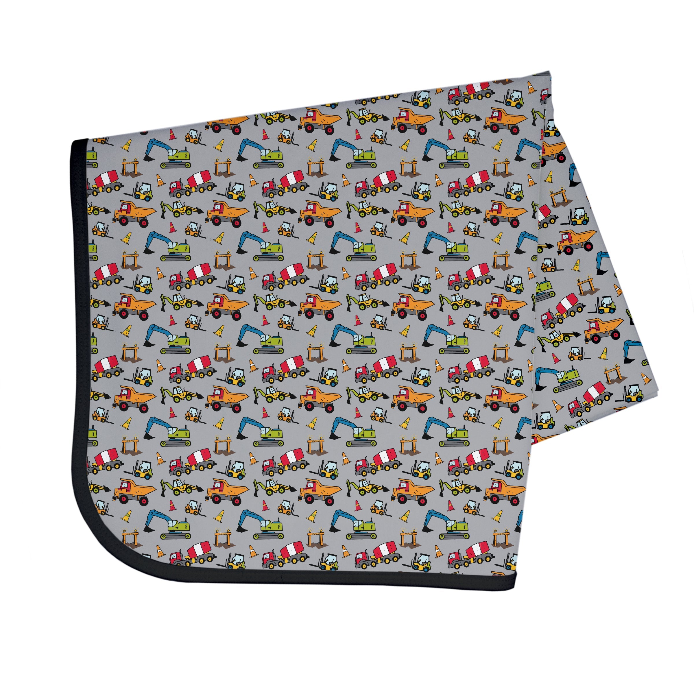 Construction Zone Splash Mat - A Waterproof Catch-all For Highchair Spills And More!