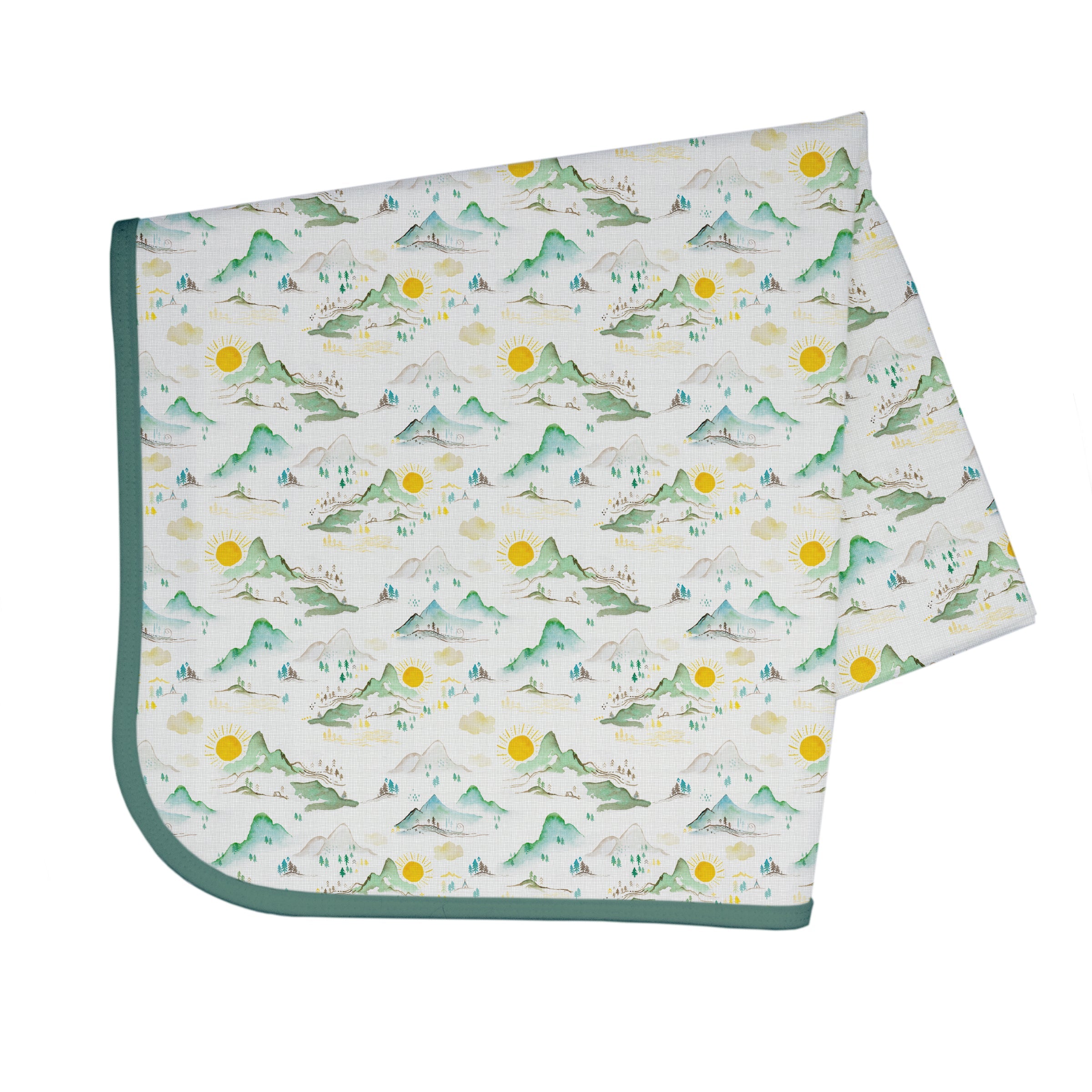 Mountain Mist Splash Mat - A Waterproof Catch-all For Highchair Spills And More!