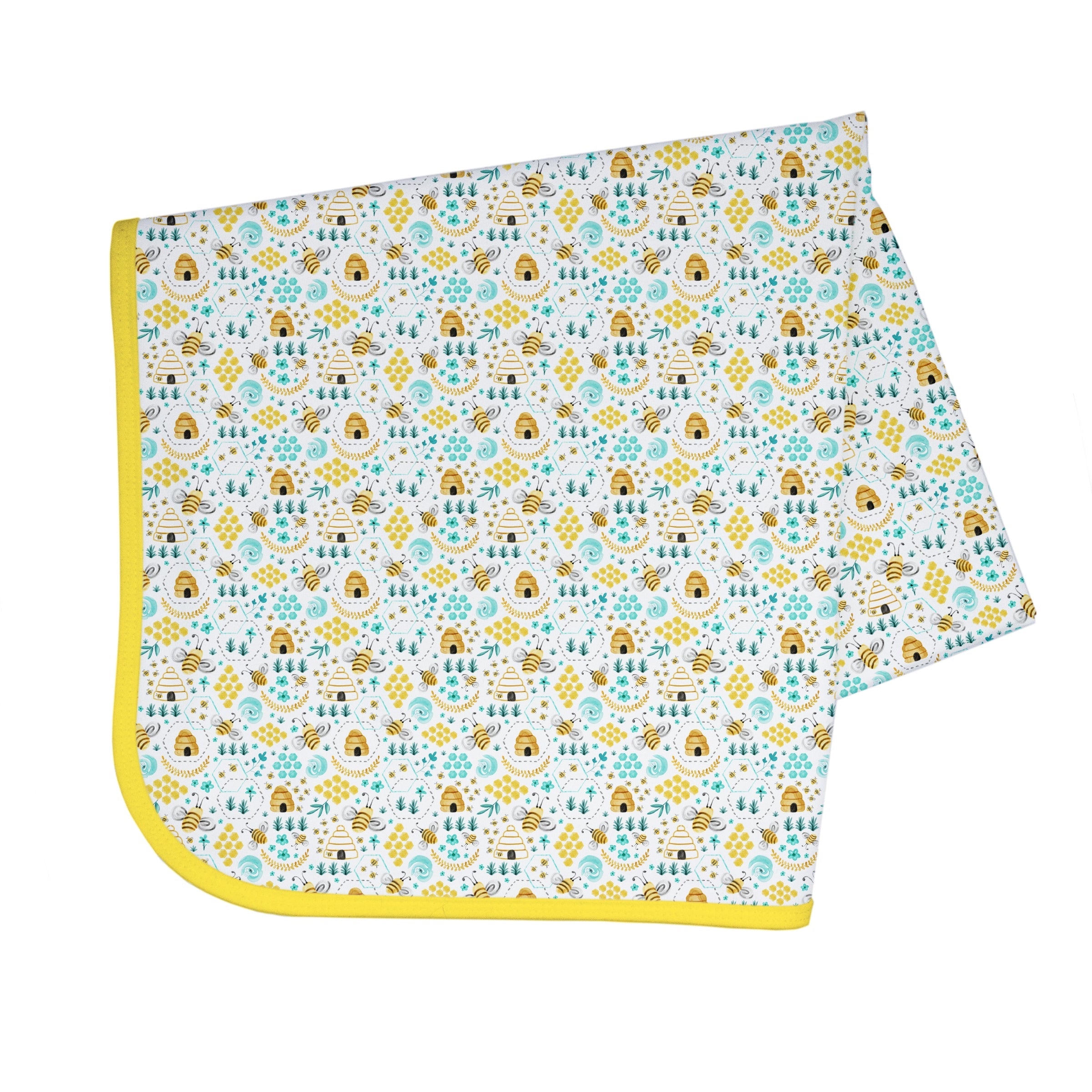 Busy Bees Splash Mat - A Waterproof Catch-all For Highchair Spills And More!