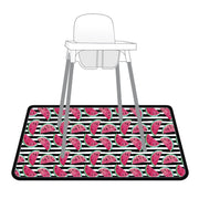 Summer Stripes - Watermelon - Splash Mat - A Waterproof Catch-all For Highchair Spills And More!