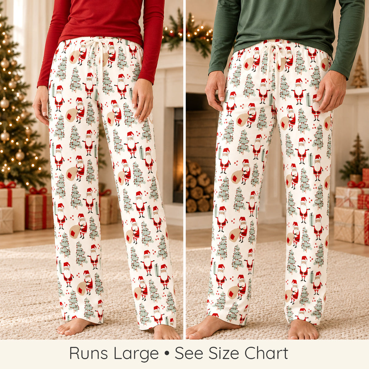 Christmas Men's Bamboo Pajama Bottoms