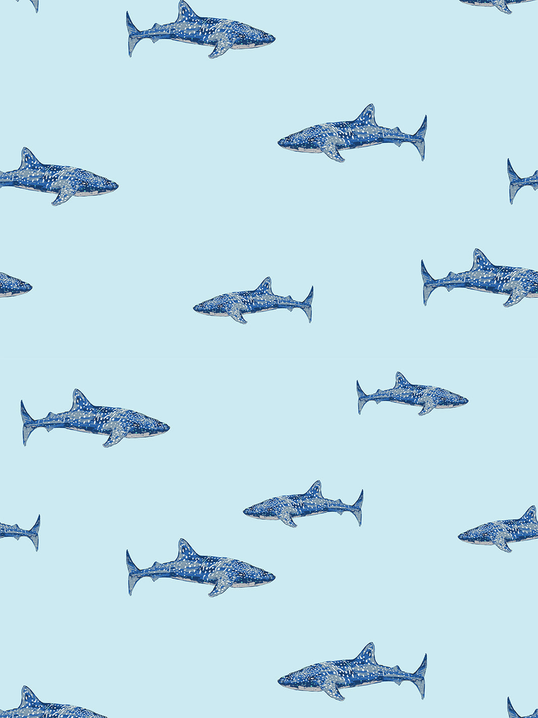 'spotted Shark' Wallpaper By Tea Collection - Sky
