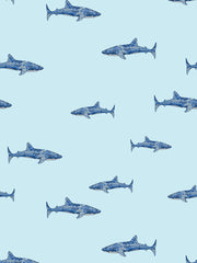 'spotted Shark' Wallpaper By Tea Collection - Sky