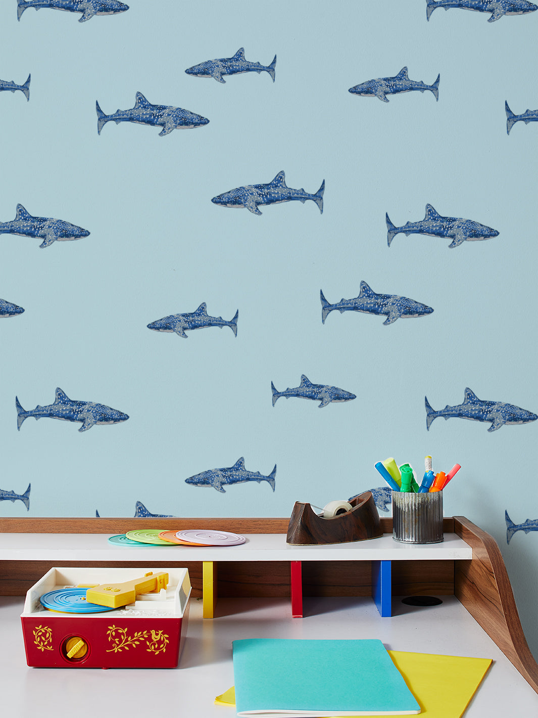 'spotted Shark' Wallpaper By Tea Collection - Sky