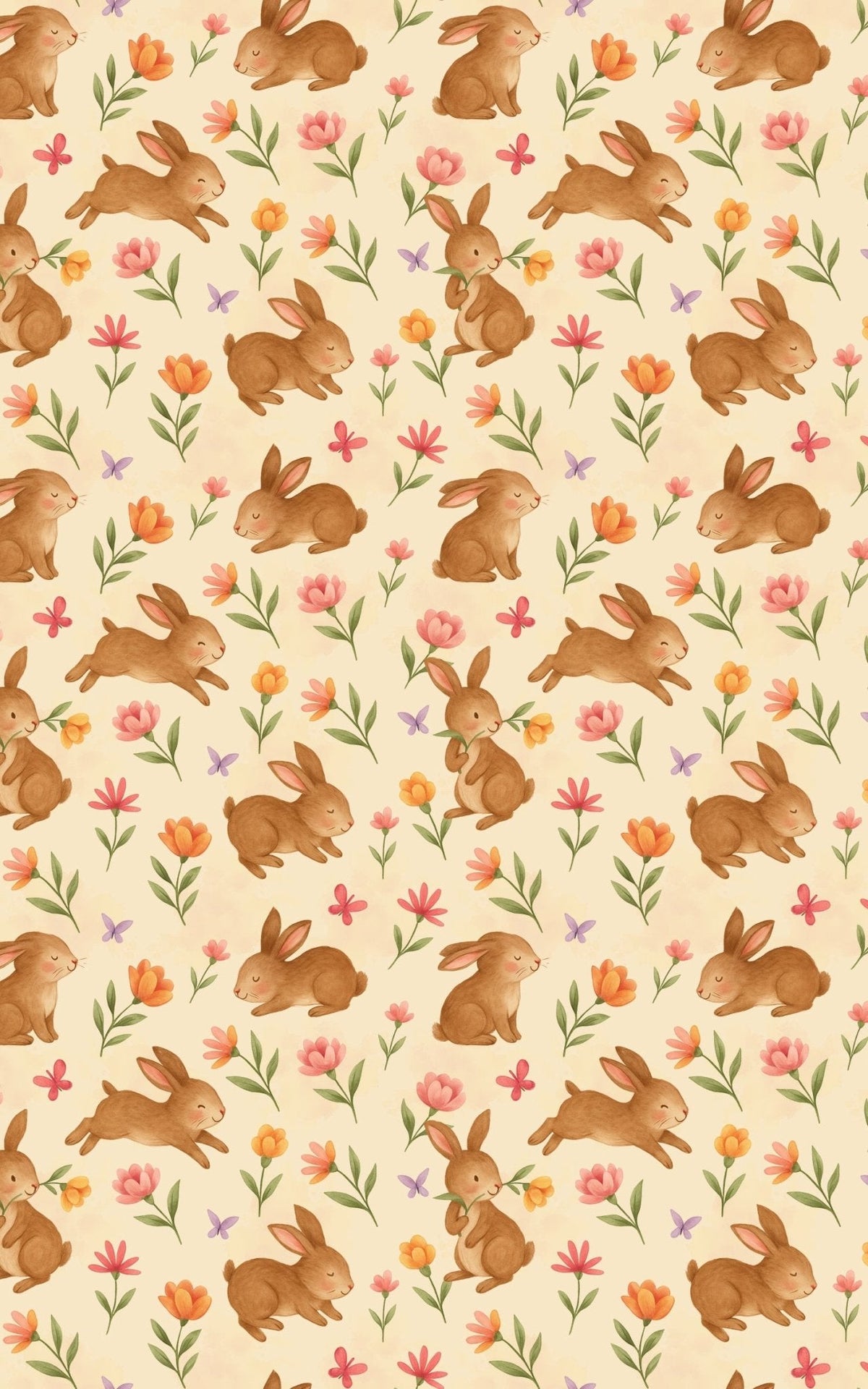 Springtime Whiskers Wrapping Paper