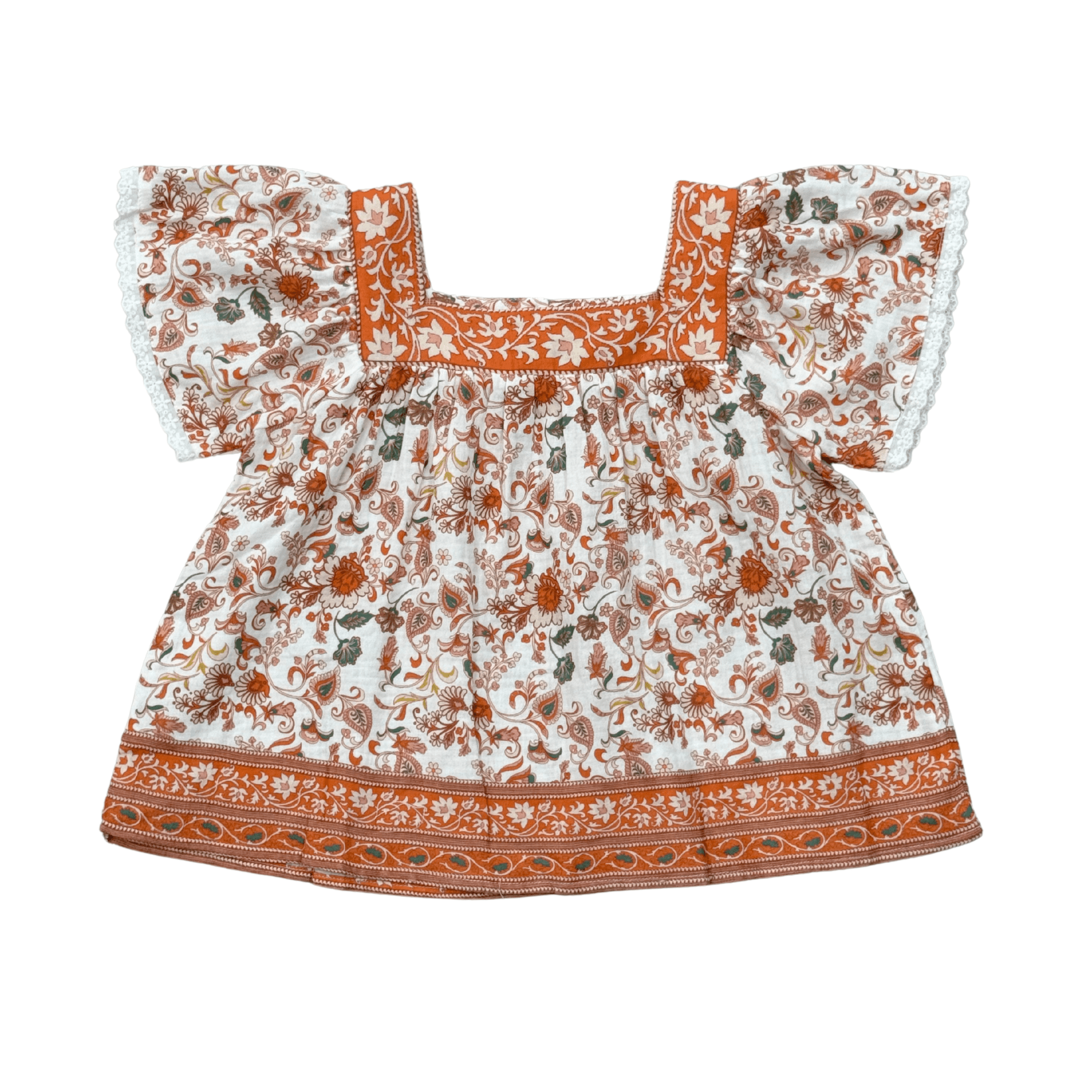 Square Neck Peasant Top