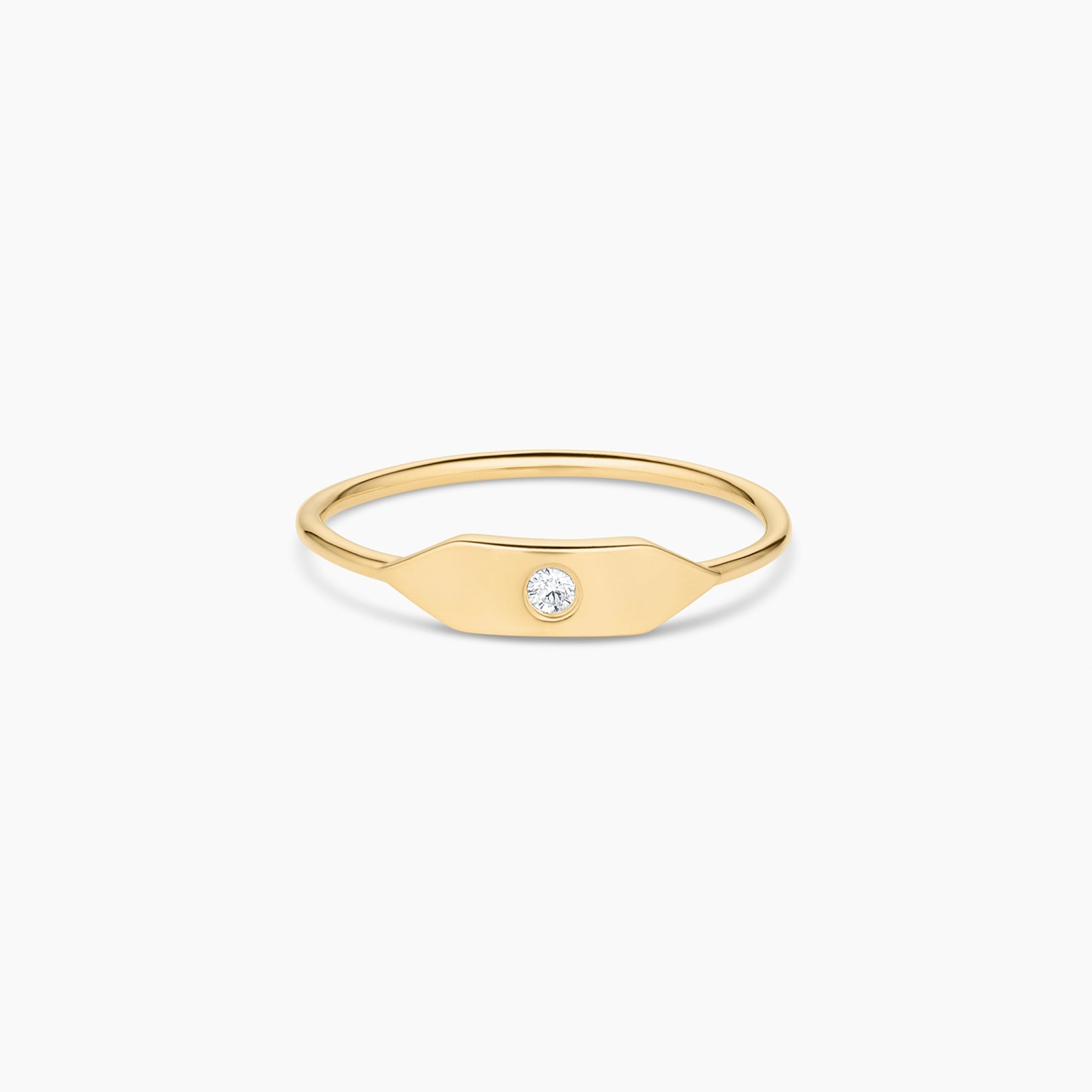 Stacking Signet Ring With Stone
