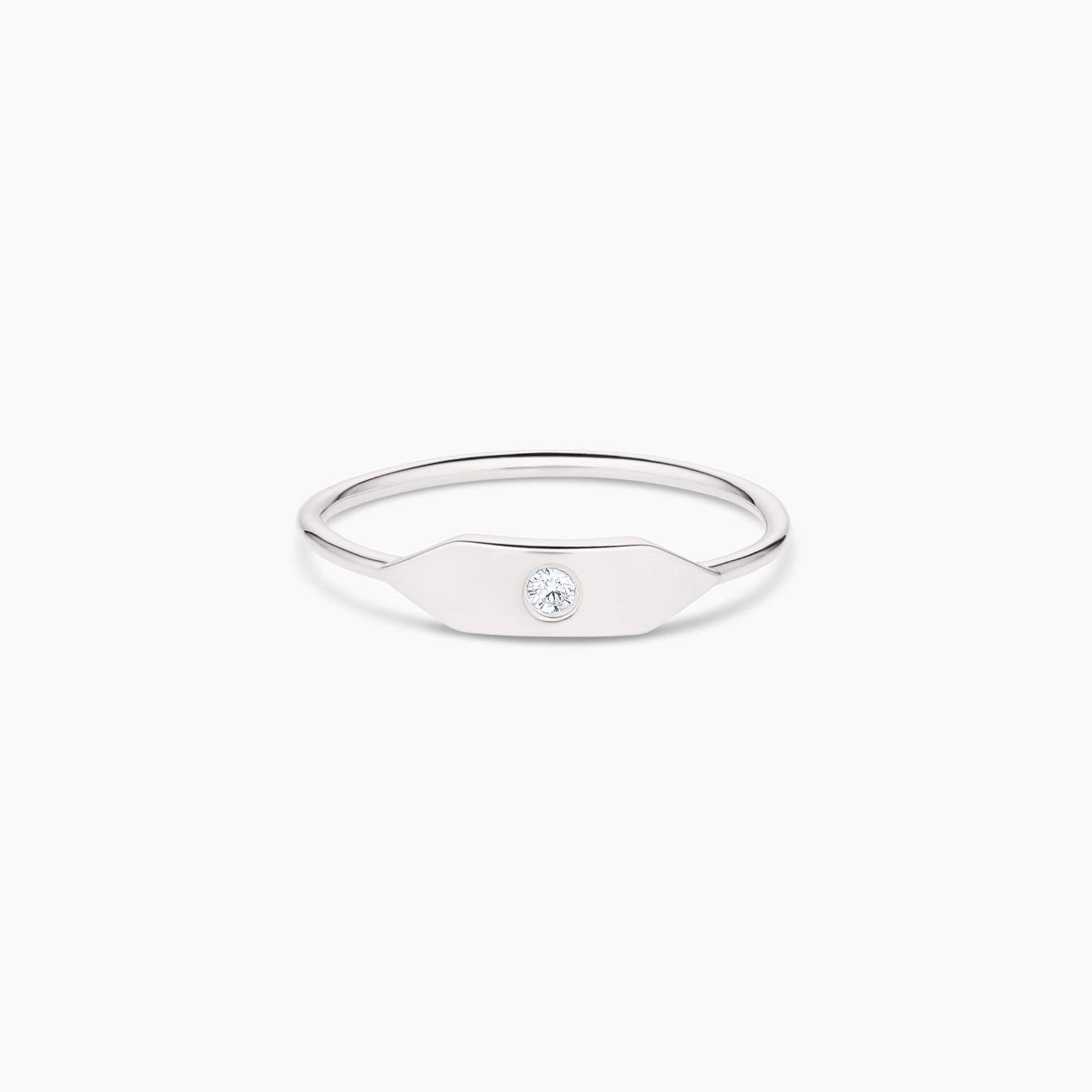 Stacking Signet Ring With Stone