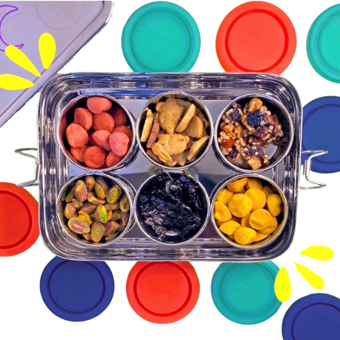 Stainless Steel Bento Snack Box For On-the-go