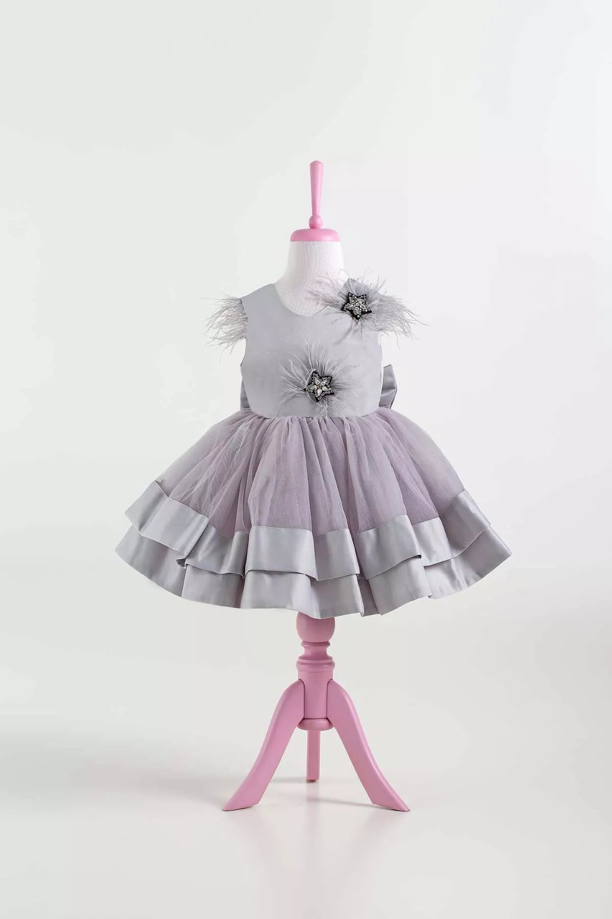 Star Gray Party Dress