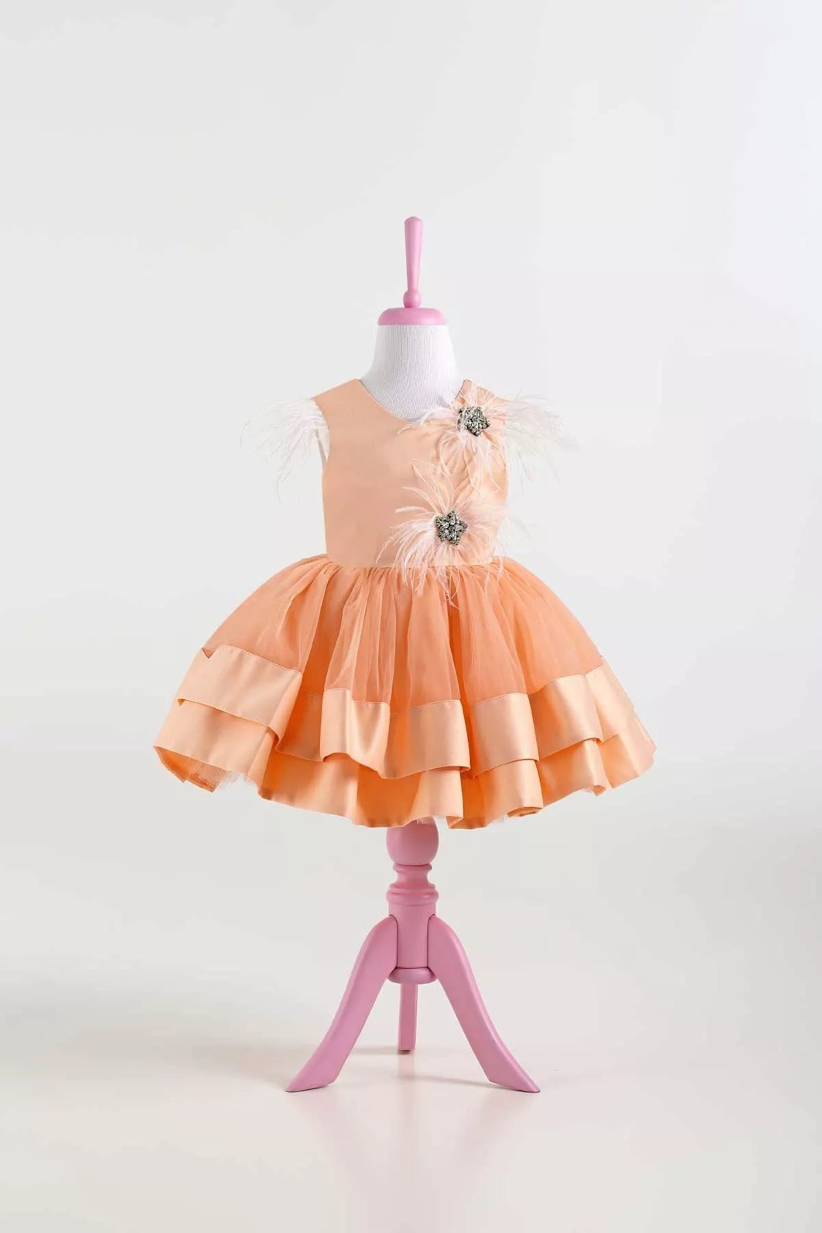 Star Salmon Party Dress